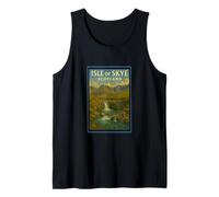 Isola di Skye Scozia Fairy Pools Vintage 50's Art Graphic Canotta