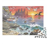 Isola di Skye Seal Colony Disruption Puzzle in Legno Impermeabile Puzzles Da 1000 Pezzi Regali Per Adulti Divertenti Giochi Di Impegnativi