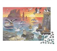 Isola di Skye Seal Colony Disruption Puzzle in Legno Impermeabile Puzzles Da 1000 Pezzi Regali Per Adulti Impossibili Per Decorazioni Domestiche