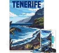 Isola di Tenerife, Spagna Puzzle da 1000 pezzi per adulti Gioco rompicapo per il relax Taglio perfetto Regalo memorabile 38x52cm