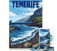Isola di Tenerife, Spagna Puzzle da 1000 pezzi per ragazzi, gioco di allenamento mentale, gioco di gruppo, taglio di precisione, regalo per le festività 50x75cm