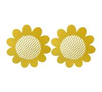 Isola Galleggiante per, Mangiatoia da Giardino a Forma di Girasole, Abbeveratoio per in 2 Pezzi per Strumento da Cortile Esterno Accessorio per Ponte Patio Stazione impollinatrice per Fontana