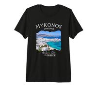 Isola Greca Mykonos Grecia nel Mar Egeo Famiglia Vacay Maglietta Premium