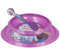 Isola Party Set pappa in polipropilene (1 piatto piano, 1 piatto fondo, 1 cucchiaio, 1 forchetta)