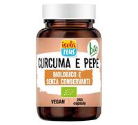 ISOLA PLUS Curcuma e Pepe Bio Integratore Alimentare 240 Capsule 440mg