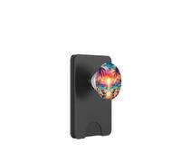 Isola tropicale spiaggia onda tramonto scena PopSockets PopWallet per MagSafe