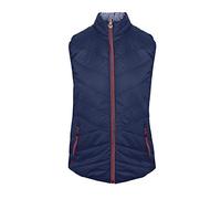 Isola Verde Womens IGLVST2016 Ultra Lite Reversibile Gilet Vest Bodywarmer, Navy/Lampone, 10