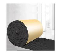 Isolamento acustico in schiuma fonoassorbente, spessore 7 cm, autoadesivo, pannelli fonoassorbenti in schiuma, facili da tagliare pannelli acustici (colore: nero, dimensioni: 5 m)