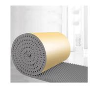 Isolamento acustico in schiuma, pannello acustico autoadesivo spesso 5 cm, tappetino isolante acustico per studi, ufficio, casa, facile da tagliare (colore: grigio, dimensioni: 45 m)
