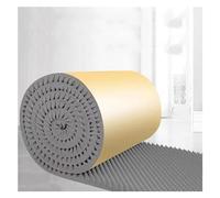 Isolamento acustico in schiuma, pannello acustico autoadesivo spesso 5 cm, tappetino isolante acustico per studi, ufficio, casa, facile da tagliare (colore: grigio, dimensioni: 65 cm)