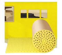 Isolamento acustico in schiuma, spessore 3 cm, pannelli fonoassorbenti resistenti al fuoco per studio acustico, pannelli fonoassorbenti autoadesivi per cassette delle uova (colore: giallo, dimensioni: