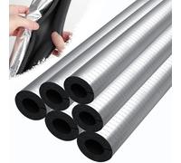 Isolamento Antigelo per Tubi Esterni Giardino - Isolamento Tubi climatizzazione Rame Foglio Alluminio Autoadesivo Termico Antigelo per Tubi Riscaldamento e Solare(43mm*30mm*90cm)