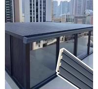 Isolamento in alluminio, Pannelli del tetto in alluminio con riempimento in poliuretano grigio(1pc,0.8m/2.6ft)