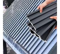 Isolamento in alluminio, Pannelli for tetti in alluminio con riempimento in poliuretano, scanalatura trapezoidale, confezione da 3, diverse misure(1.5m/4.9ft)