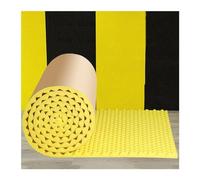 Isolamento in schiuma insonorizzante, 1 x 5 m, pannello da parete in schiuma di cotone per isolamento acustico, pannelli acustici autoadesivi per macchine per tubi da studio domestico (colore: giallo,