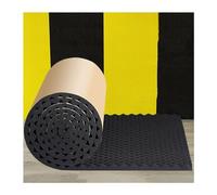 Isolamento in schiuma insonorizzante, 1 x 5 m, pannello da parete in schiuma di cotone per isolamento acustico, pannelli acustici autoadesivi per macchine per tubi da studio domestico (colore: nero,
