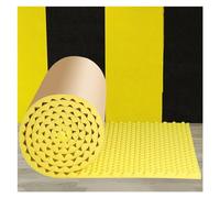 Isolamento in schiuma insonorizzante, 1 x 5 m, pannello da parete in schiuma di cotone per isolamento acustico, pannelli acustici autoadesivi per macchine per tubi da studio domestico (colore: giallo,