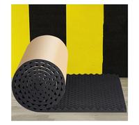 Isolamento in schiuma insonorizzante, 1 x 5 m, tappetino fonoassorbente per isolamento acustico, pannelli in schiuma fonoassorbente per studi domestici e cinema (colore: nero, dimensioni: 5 cm di