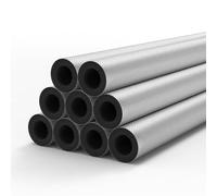 Isolamento per Tubi Condizionatore, Tubo Flessibile Alluminio Isolato fonico, 22 27 34 48 60 76 89 114 140 165 mm Manicotto Isolante Termico, Resistente al Fuoco/Acqua(T20mm X ID273.0mm X L95cm)