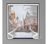 Isolamento Termico Tenda Magnetica per Tende 50 x 65 cm Chiusura Automatica, Impermeabile Contro Freddo Antipolvere Tenda Magnetica Tende per Soggiorno, Balcone, Cantina, A