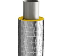 Isolamento Tubi Pipe Insulation Altamente Elastico,Tappetini isolanti autoadesivi,Tubo Isolante Antigelo per Esterni,Isolante in Lana di Vetro per Tubi,1m(34mmID*30mmTHK)