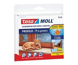 ISOLANTE PER PORTE E FINESTRE BIANCO PARASPIFFERI 25 MT SPESSORI 1-3,5 MM