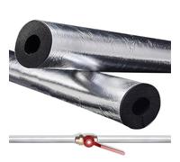 Isolante Per Tubature Condizionatore Autoadesivo Isolante Per Tubi In Schiuma Antigelo Ritardante Di Fiamma ID22-133mm Tubi Coibentati Lunghezza 90/95cm Guaina(ID27mm*T20mm*L95cm)