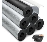 Isolante per Tubature Condizionatore Autoadesivo Tubi Coibentati lunghezza 95cm Guaina Isolante per Tubi In Schiuma Antigelo Ritardante di Fiamma(TK 20mm/0.8",ID 76 mm/3")