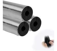 Isolante per Tubature Condizionatore Autoadesivo Tubi Coibentati Lunghezza 95cm Guaina Isolante per Tubi in Schiuma Antigelo Ritardante Di Fiamma, Tubo Schiuma ID 27 43 89 mm(110mmIDx30mmx95cm)