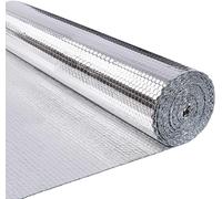 Isolante Termico 122Cm X 10M, Foglio Isolante Doppio Strato Alluminio Bolle, Pel