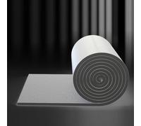 Isolante Termico Pannello Riflettente Termosifoni,Autoadesivo Materassini Isolanti,Anti-Uv Stuoia Fonoassorbente Cotone Isolante in Foglio di Alluminio,per Pareti,Soffitte (1x6m/3.3x19.7ft,10mm thick)