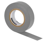 ISOLATECH 1 rotolo di nastro isolante in PVC grigio, 19 mm x 20 m x 0,15 mm, VDE 0340-3-1 2002-03 DIN EN 60454-3-1, ignifugo, rimovibile senza residui