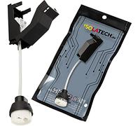 ISOLATECH Portalampada ceramico GU10 antincendio con scatola di connessione e connettore rapido VDE RoHS 230-250 Volt 2A max.100W 0,75mm2 cavo LED Alogeno (qui: 1 pezzo)
