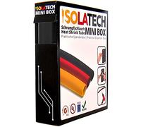 ISOLATECH tubo termorestringente 3:1 Mini Box senza adesivo nero Ø18mm 4 metri per auto USB riparazione imballaggio isolante resistente ai raggi UV rotolo non etichettato in pratica scatola dispenser