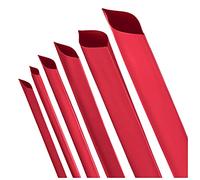 ISOLATECH tubo termorestringente al metro rosso senza adesivo Ø 30mm 1 metro 2:1 set poliolefina l'isolamento dei cavi connessioni saldate non etichettato resistente ai raggi UV (Ø30mm 1 metro)