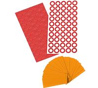 ISOLATECH tubo termorestringente in PVC 2:1 arancione lunghezza 72mm e 50pz isolatori batteria per 18650 batterie ricaricabili condensatore elettrico cavo isolamento riparazione non etichettato