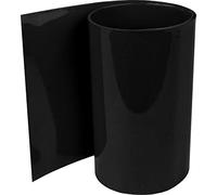 ISOLATECH Tubo termoretraibile in PVC, al metro, nero, senza colla, dimensione piatta 250 mm (diametro 159,2 mm), 3 metri, rapporto di restringimento, 2:1, set per isolare batterie 18650, senza