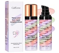 Isolation Cream,Colour Corrector Makeup Primer Base,Base Primer Trucco Viso,Pori Invisibili,Primer per Fondotinta a Lunga Durata per il controllo dell'olio per tutti i tipi di pelle (2pcs)