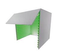 Isolation Shield, Desktop Soundproof Cover, Top Enclosed Foldable Recording Booth, Self Made Sound Booth Box, Vocal Absorbing Shield, Reduce Noise Background Sounds, Separate Work Space