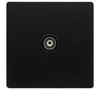 Isolato Presa Coassiale, 1 Banda, Nero - SFBK158BK