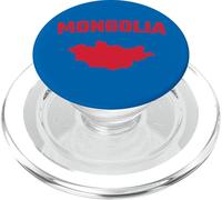 Isolato, rosso, silhouette, di, uno, mappa, di, mongolia PopSockets PopGrip per MagSafe