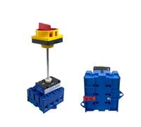 Isolator Switch Disconnect 100A 4 Poles 2 Position OFF-ON With Aluminium Bar DIN Rotary Cabinet YMD11-100B/4P Replace LW30-100 BKYUKJVU