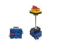 Isolator Switch with Padlock Panel 100A 3 Phases 2 Position On-Off with Aluminium Bar Rotary Switch Cabinet YMD11-100B(100A 4P)