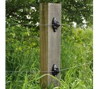 Isolatore a "W" Piccolo Nero per Legno GALLAGHER per Recinzioni Elettriche