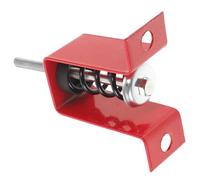 Isolatore Antivibrante a Molla per Soffitto M10 Rosso Supporto | Gomma e Acciaio Zincato, Portata 30-50kg, Rondelle e Dadi, per Griglie e Aeratori
