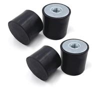 Isolatore antivibrante in gomma, Supporti isolanti in gomma 4 pezzi M6 M8 dimensioni multiple for saldatrici smerigliatrici(D20 x H20 M6)