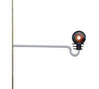 Isolatore curvo distanziatore Gallagher 18 cm XDI per pali in legno, fili e cord