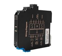 Isolatore di segnale 4-20 mA a 0-10 V, 0-5 V, 1-5 V, isolatore di segnale analogico, 1 ingresso, 1 uscita, 1 ingresso, 2 uscite, trasmettitore di segnale di tensione DC DC24 V(INPUT 4-20MA