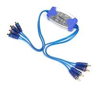 Isolatore Loop di Massa per Auto, Filtro Rumore a 4 Canali Placcato Oro - Riduzione Rumore da Alternatore, Connessione Corrosione Free, Per Impianti Audio Automobilistici