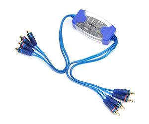 Isolatore Loop di Massa per Auto, Filtro Rumore a 4 Canali Placcato Oro - Riduzione Rumore da Alternatore, Connessione Corrosione Free, Per Impianti Audio Automobilistici